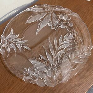 Studio Nova Tropical Breeze Platter 14" Frosted Vintage BEAUTY